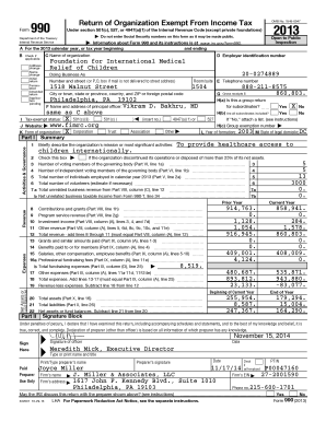 Form 990 2013