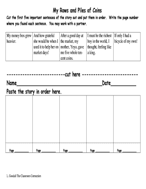 Story Sentence Ordering Activity