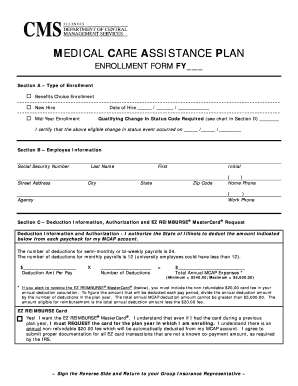 Medical Care Assistance Plan Enrollment Form