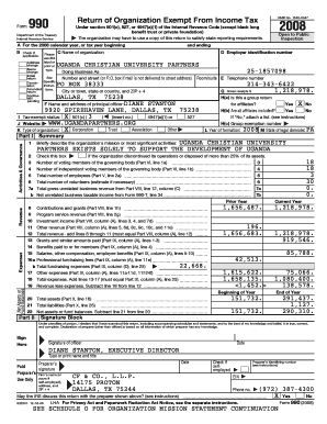 Form 990 Tax Return