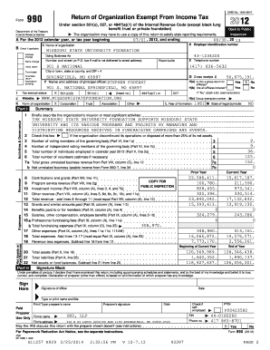 Form 990 Return of Organization Exempt From Income Tax