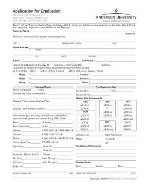 Application for Graduation