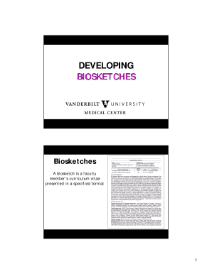 NIH Biosketch Form