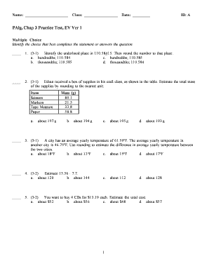 Math Practice Test