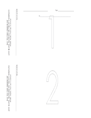 Bank Draft Template