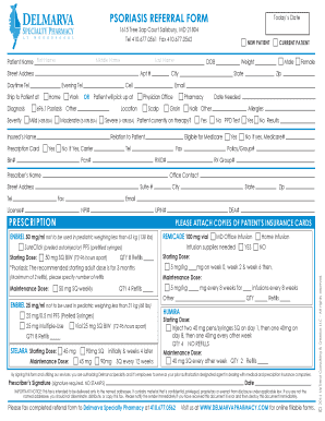 Psoriasis Referral Form