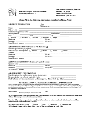 Patient Information Form