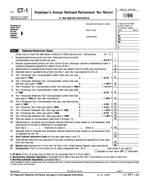 Form CT-1 Employer’s Annual Railroad Retirement Tax Return