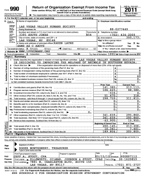 Form 990 Return of Organization Exempt From Income Tax