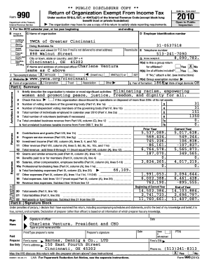 Form 990 Return of Organization Exempt From Income Tax
