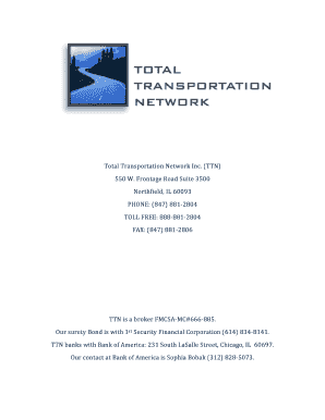 Transportation Service Agreement