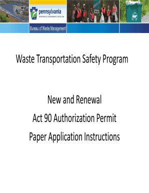 Waste Transportation Safety Program Authorization Permit