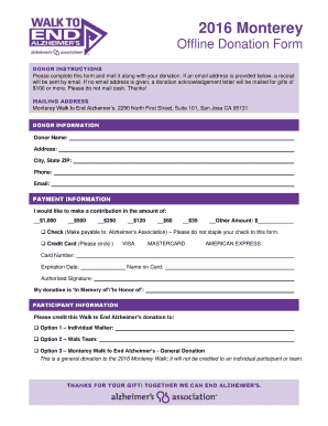 2016 Monterey Offline Donation Form