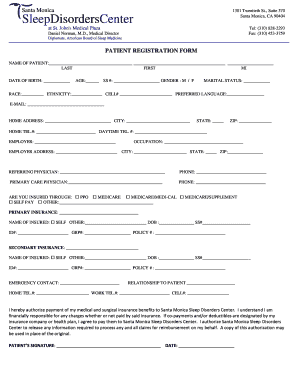Patient Registration Form