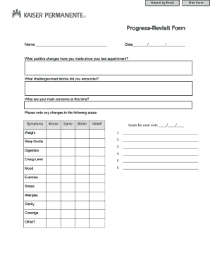 Progress-Revisit Form