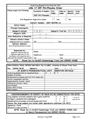 AML 17 CEP 701 Request Form v3 6-5-09