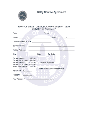 Utility Service Agreement
