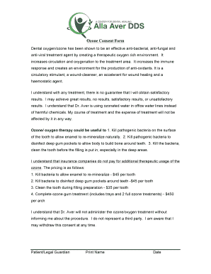 Ozone Consent Form