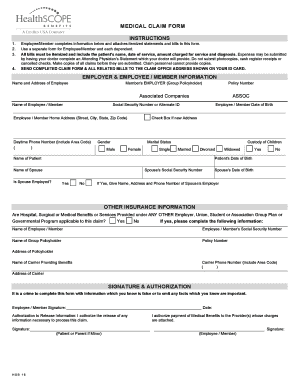 Medical Claim Form