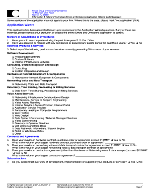 Information Technology Errors or Omissions Application