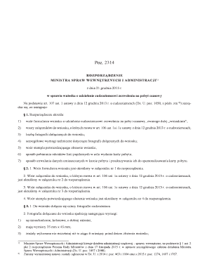 Poland Temporary Residence Permit Application