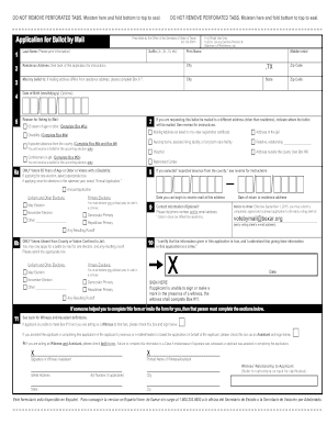 Texas Application for Ballot by Mail