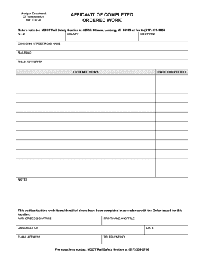 blank work order forms