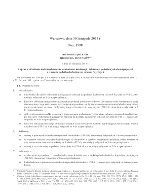Polish Tax Declaration Forms