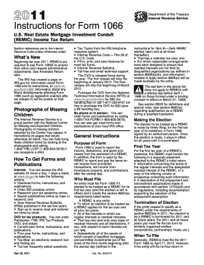 Instructions for Form 1066