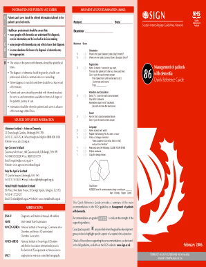 Mini-Mental State Examination Form