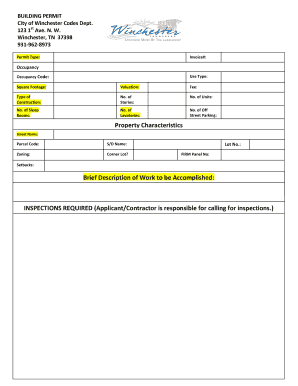 Building Permit Application