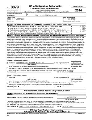 IRS Form 8879 Signature Authorization