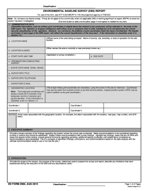 Environmental Baseline Survey Report
