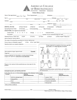 Patient History Form
