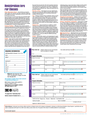 Arlington County Class Registration Form