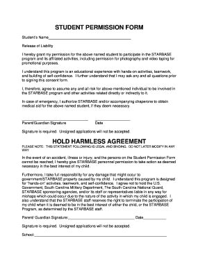 STARBASE Student Permission Form