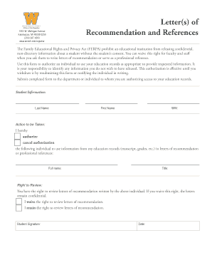FERPA Authorization Form