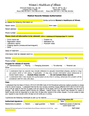 Medical Records Release Authorization