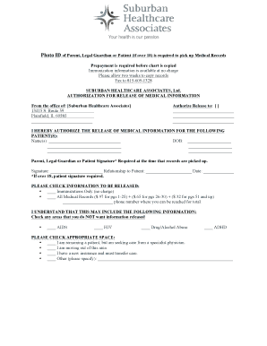 Authorization for Release of Medical Information