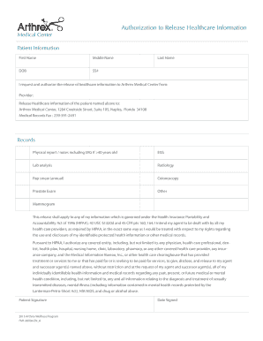 Authorization to Release Healthcare Information
