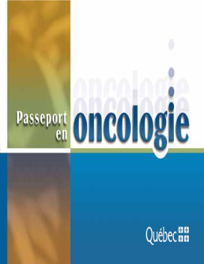 Passeport en oncologie