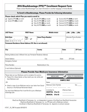 BlueAdvantage Medicare Enrollment Form