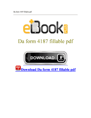 DA Form 4187