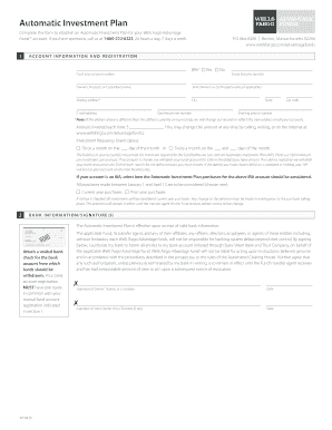 Automatic Investment Plan Form