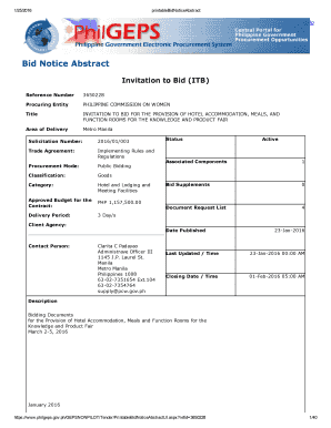 Bid Notice Abstract - Philippine Commission on Women - pcw gov