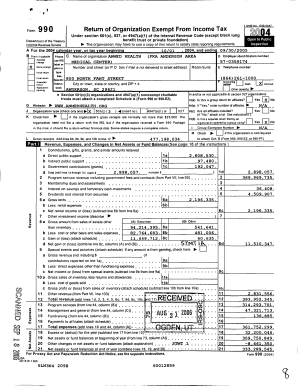 Form 990 Return of Organization Exempt From Income Tax