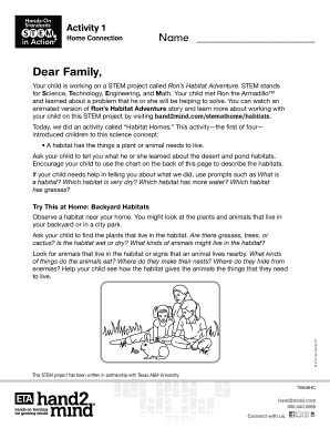 STEM Activity Home Connection