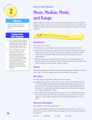 Statistics Lesson Plan