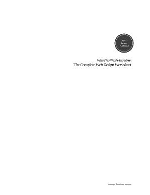 Web Design Worksheet