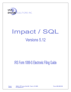IRS Form 1099-S Electronic Filing Guide